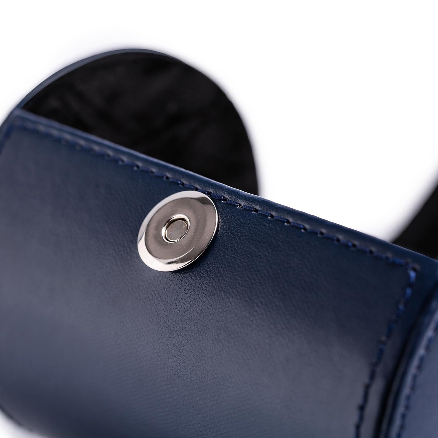 Tie Box for Men 's PU Ties case Necktie Organize Cylinder Leather Men’s Storage Portable Tie Roll for Travel Business Gifts (Dark Blue)