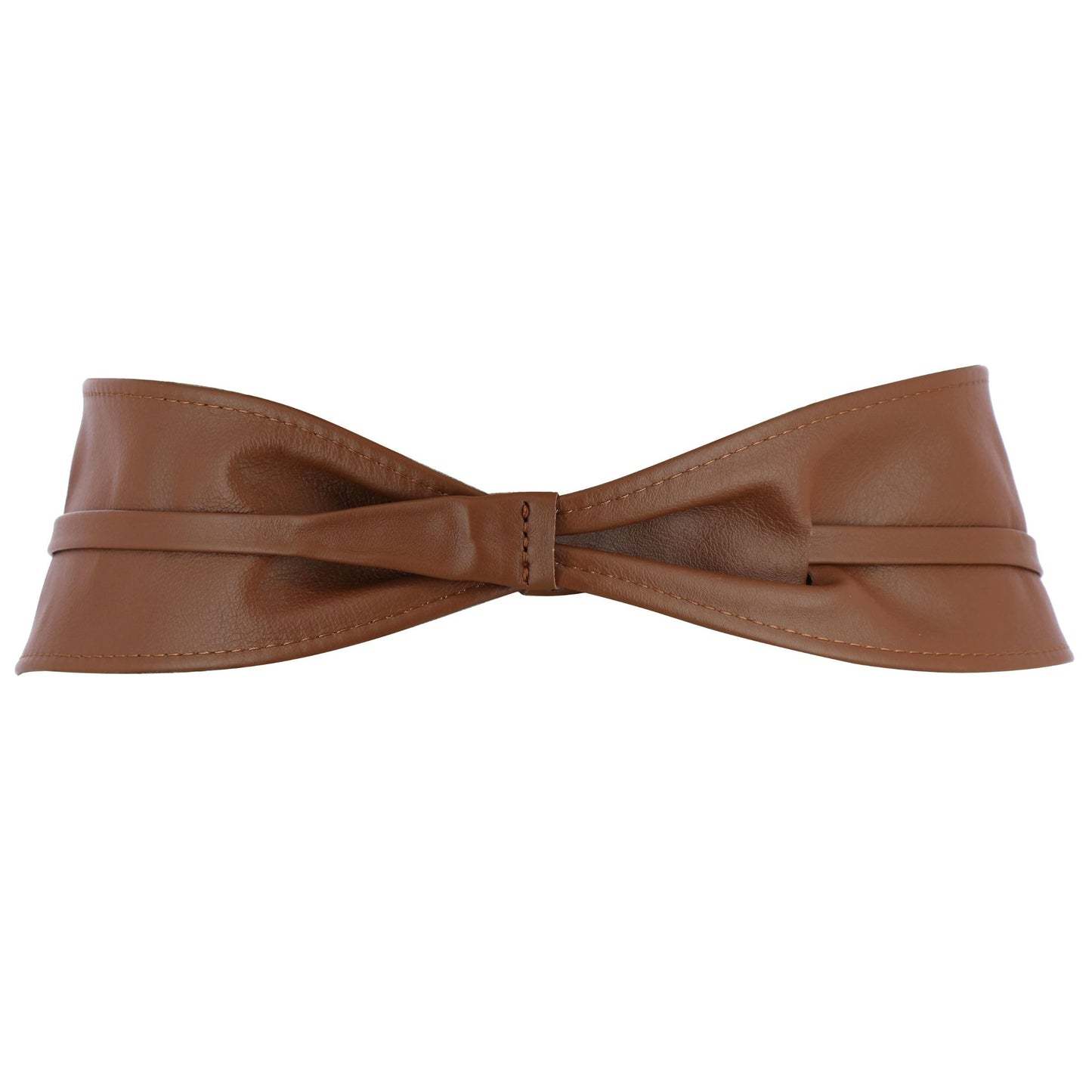 FASHIONGEN - Woman Italian leather Obi belt, CASSIANE - Light Brown, L-XL