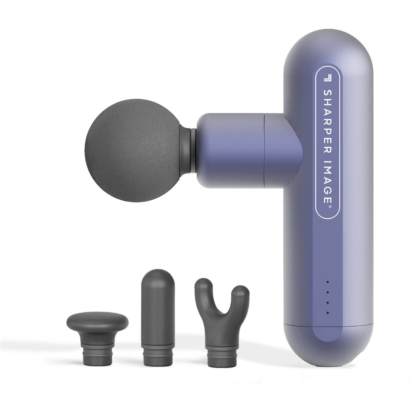 Sharper Image Percussion Massage Gun, Powerboost Move, Lightweight & Portable, 4 Attachments, 4 Speeds, Full Body Back & Shoulder Massager for Deep Tissue Muscle Recovery, Pain Relief & Soreness