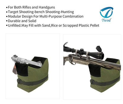Twod Outdoor Shooting Rest Bags -Stand Holders Target