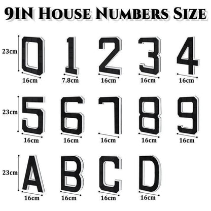 KUZEOLON 9 Inch Solar-Powered Outdoor House Number Light, No Wiring, Light Up House Numbers for Outside with Solar Panel, Waterproof LED Address Numbers for Home (1-9) (number1)