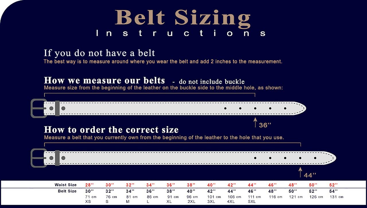 Belts.com BS8191 Gun Genuine Full-Grain Cowhide Leather Designer Golf Dress Belt 1-1/8"(30mm) Wide (Alligator Black, 44)