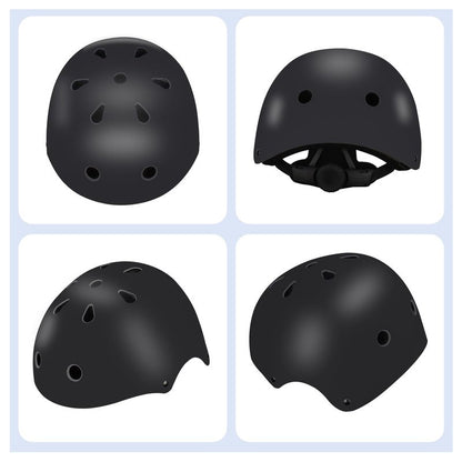 Color Gradient Adjustable Kids Bike Helmet with Knee & Elbow Pads Set | Multi-Sport Safety Gear for Boys & Girls Ages 5-14 | Skateboarding, Scooters, Roller & Inline Skating, Longboarding