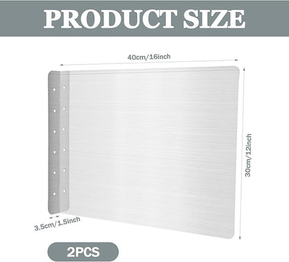 2 Pcs Stainless Steel Side Splash Guard