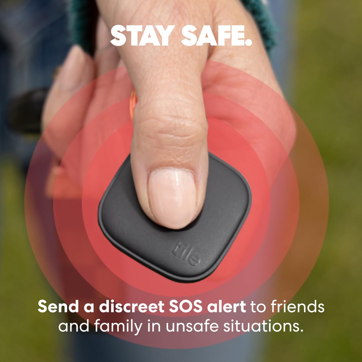 Tile by Life360 Mate (2024) Bluetooth Tracker, Keys Finder and Item Locator for Keys, Bags and More, Phone Finder, Both iOS and Android Compatible, Pack of 4 (Black)