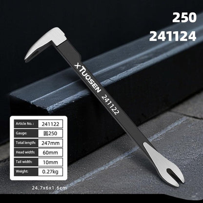 Pry Bar, 11.8" Cats Paw Nail Puller, Mini Crowbar for Home Remolding & Woodworking Prying, Scraping, Lifting, Pulling