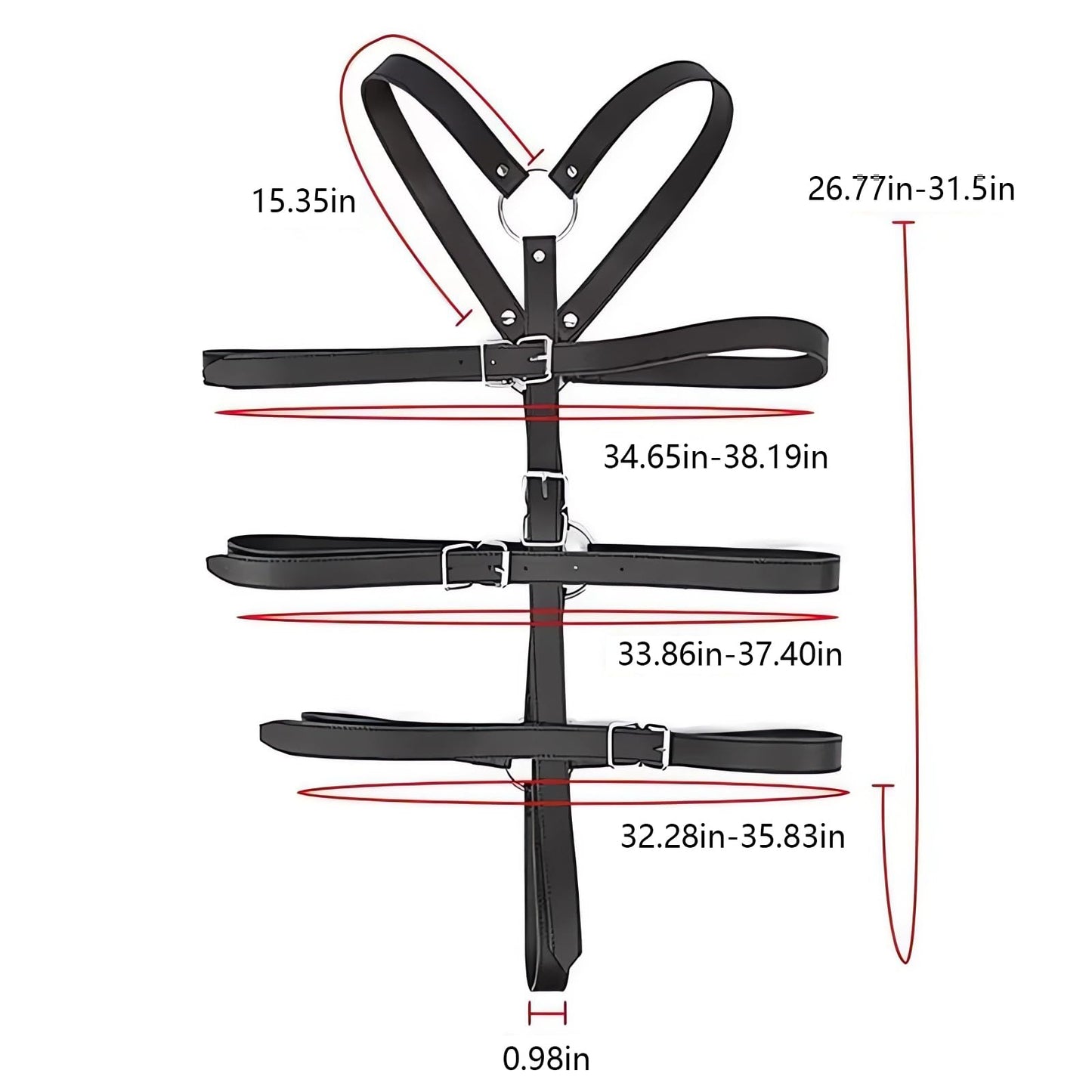 Punk Inspired Women'sbodyharness lingeriewomen,BDSM-BeltCostume BodyChestforWomen Body Harness with Straps ChestChainLingerie Harness for Adjustable Buckle Clothes Outfits, Nightclub Cosplay Clubwear