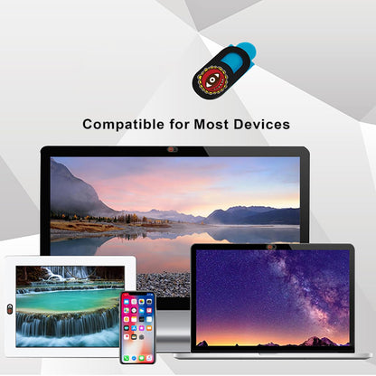 SIREG Webcam Cover Ultra Thin - Web Camera Cover fits Laptop,Tablet,Computer, Smartphone, Protect Your Privacy and Security,Strong Adhesive (Monkey-Black & 3 Pack)