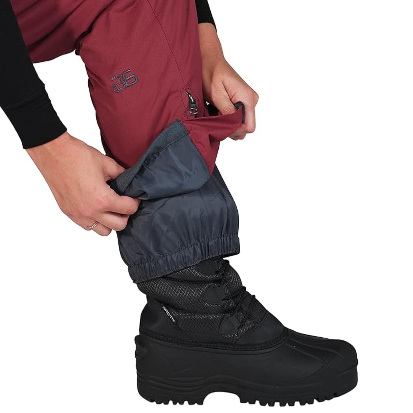 Arctix Women's Essential Insulated Bib Overalls, Crimson, X-Small Short
