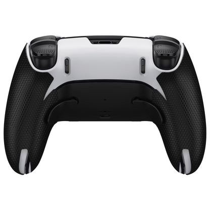 PlayVital Anti-Skid Sweat-Absorbent Controller Grip for ps5 Edge Wireless Controller, Professional Textured Soft PU Handle Grips Anti Sweat Protector for ps5 Edge Controller - Black