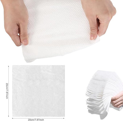 Facial Towels 2 pack Soft Dry Wipes Disposable Face Towel Cotton Tissue 20x20cm