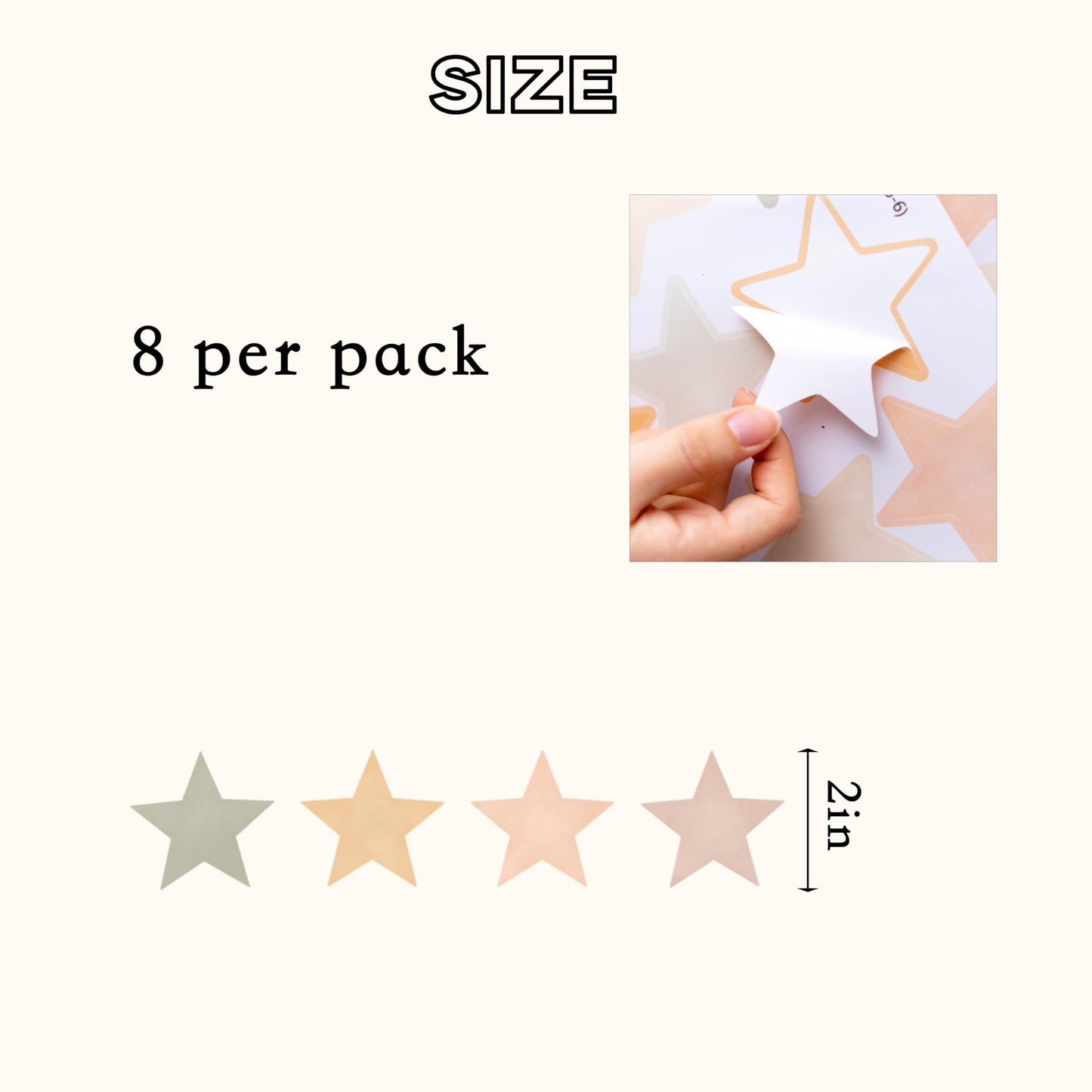 GIOGUK Star Wall Decal - Nursery Children's Baby Room Living Room Bedroom Wall Decoration Wall Stickers, Home Decor Stickers, Peel and Stick Decal, 96 Pcs Star 2 inch