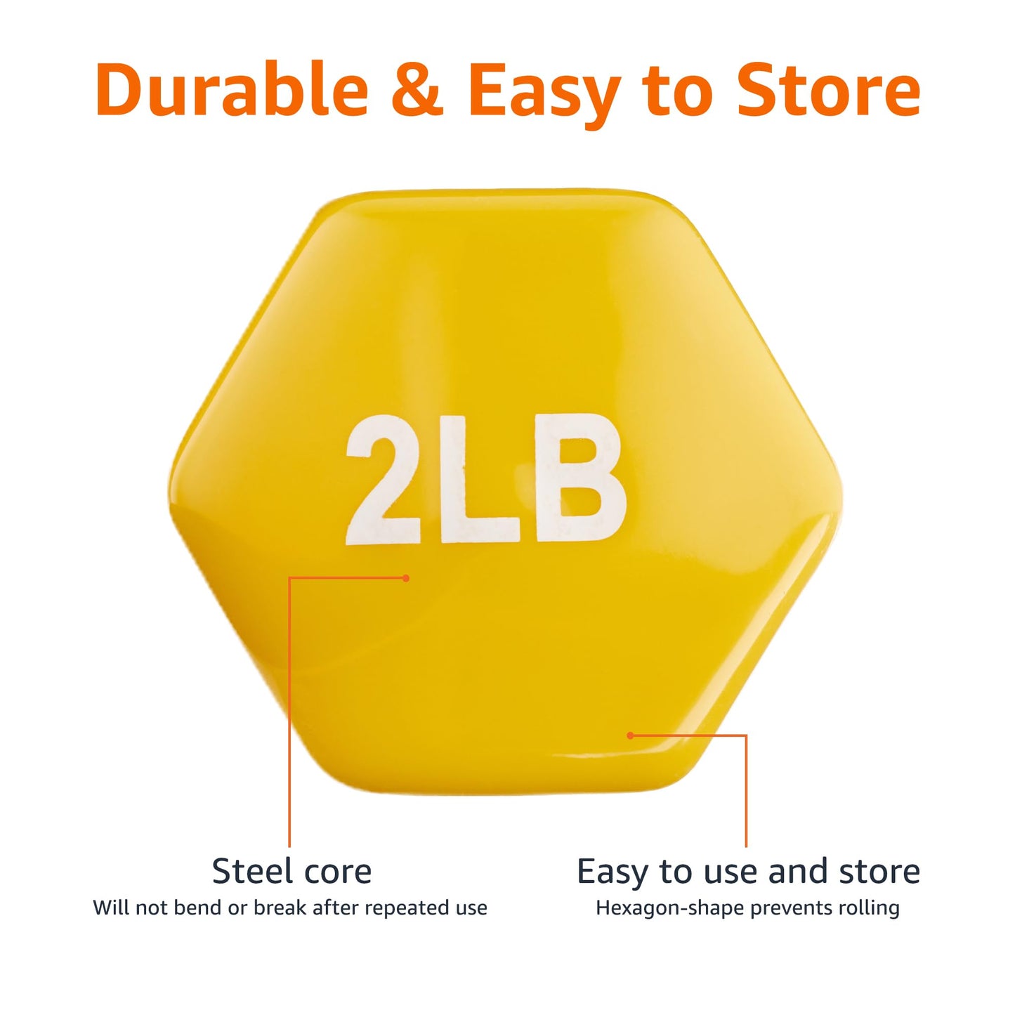 Amazon Basics Vinyl Coated Dumbbell Hand Weights