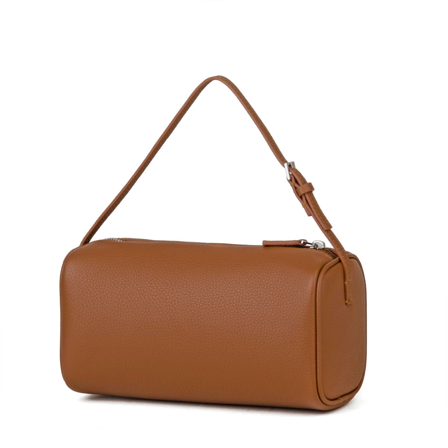 DONNAIN Premium Full-Grained Leather Crossbody Purses for Women, Hobo Bags for Women Crossbody with Adjustable Strap (Caramel-Lychee pattern, Small)