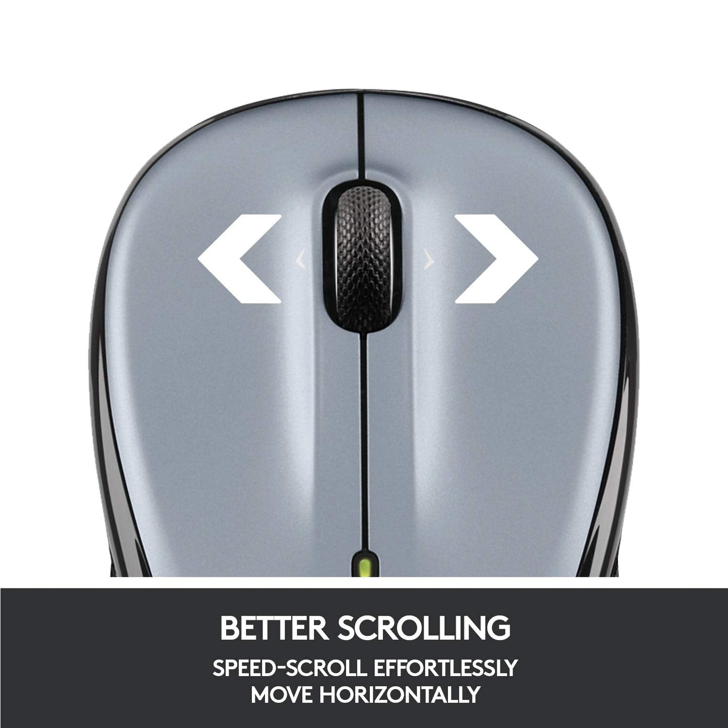 Logitech Wireless Mouse M325 with Designed-For-Web Scrolling - Light Silver