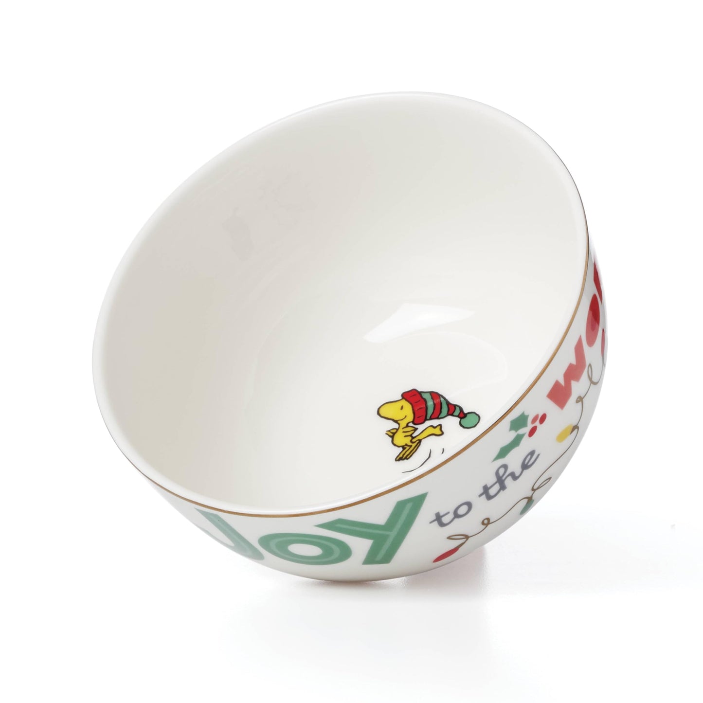 Lenox 896322 Snoopy Christmas All-Purpose Bowls, Set of 4, Holiday Dinnerware