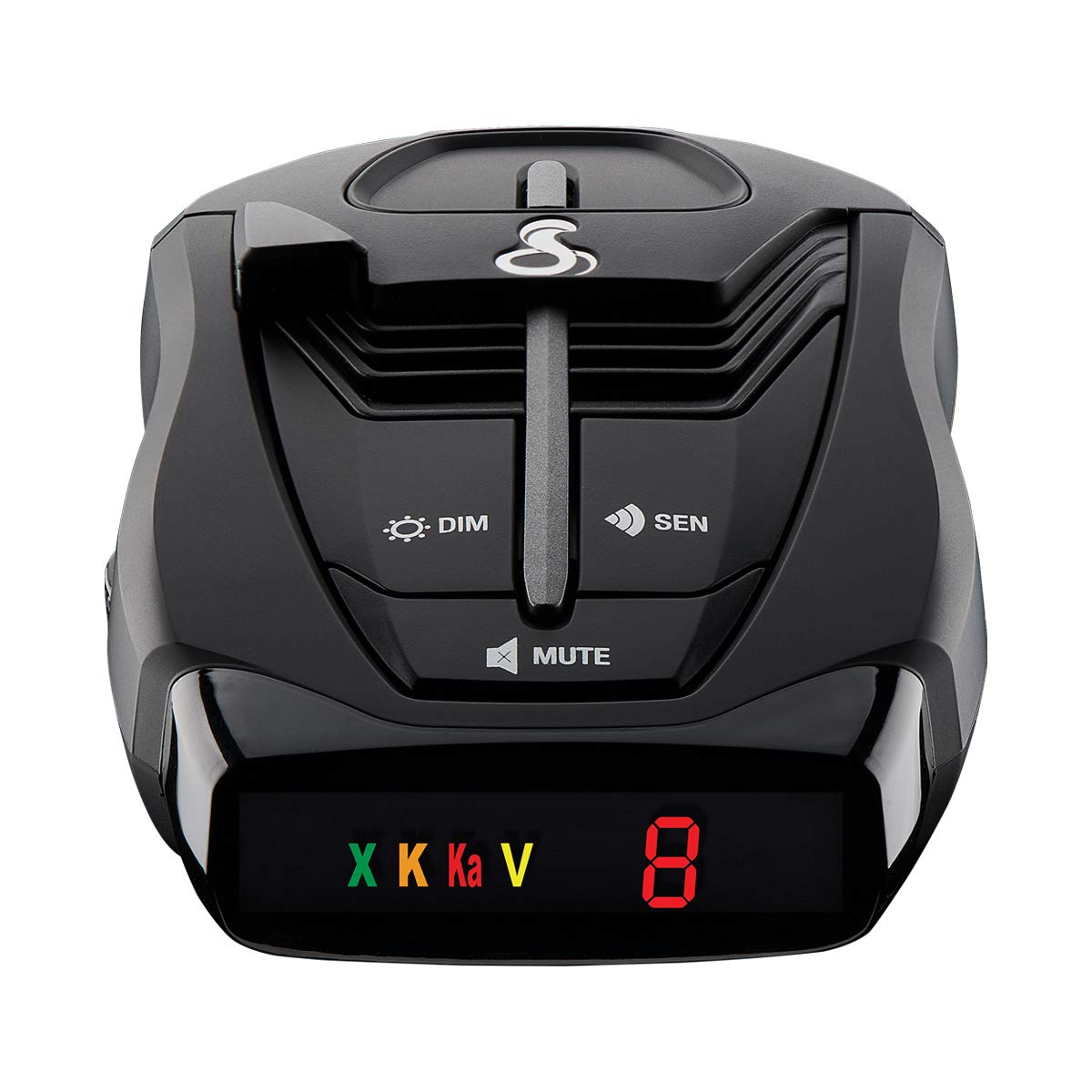 Cobra RAD 380 Laser Radar Detector – Long Range Detection, LaserEye Front and Rear Detection, IVT Filtering, Adjustable Sensitivity, Digital Signal Processing, Black