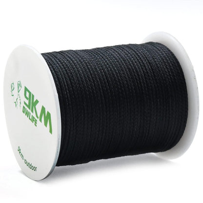 9KM DWLIFE Kevlar Cord– High Tensile Strength Kevlar Thread, 50–1500lb Flame-Resistant String for Fishing, Kite Line, Wind Chimes, Camping & Outdoor Survival Rope