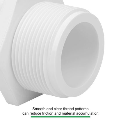 Lswteiz 6Pack 1-1/2" PVC Male Adapter Pipe Fittings (Socket x Male Pipe Thread) Furniture Grade SCH40 2-Way 1.50" PVC Coupling Pipe Connectors for Plumbing Water Line