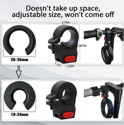 E Scooter Lock,Bike Lock Combination Lock Cable Compatible for Xiaomi M365/Max/GXL/Ninebot/Segway/Moto/Bicycle Locks 4ft Long/0.472In Scooter Anti-Theft Ideal 4-Digit/12 Metal Cables Locks