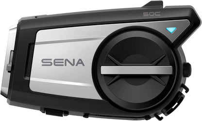Sena 50C Motorcycle Communication & 4K Camera System with Sound by Harman Kardon Integrated Mesh Communication Headset with Premium Microphone & Speakers
