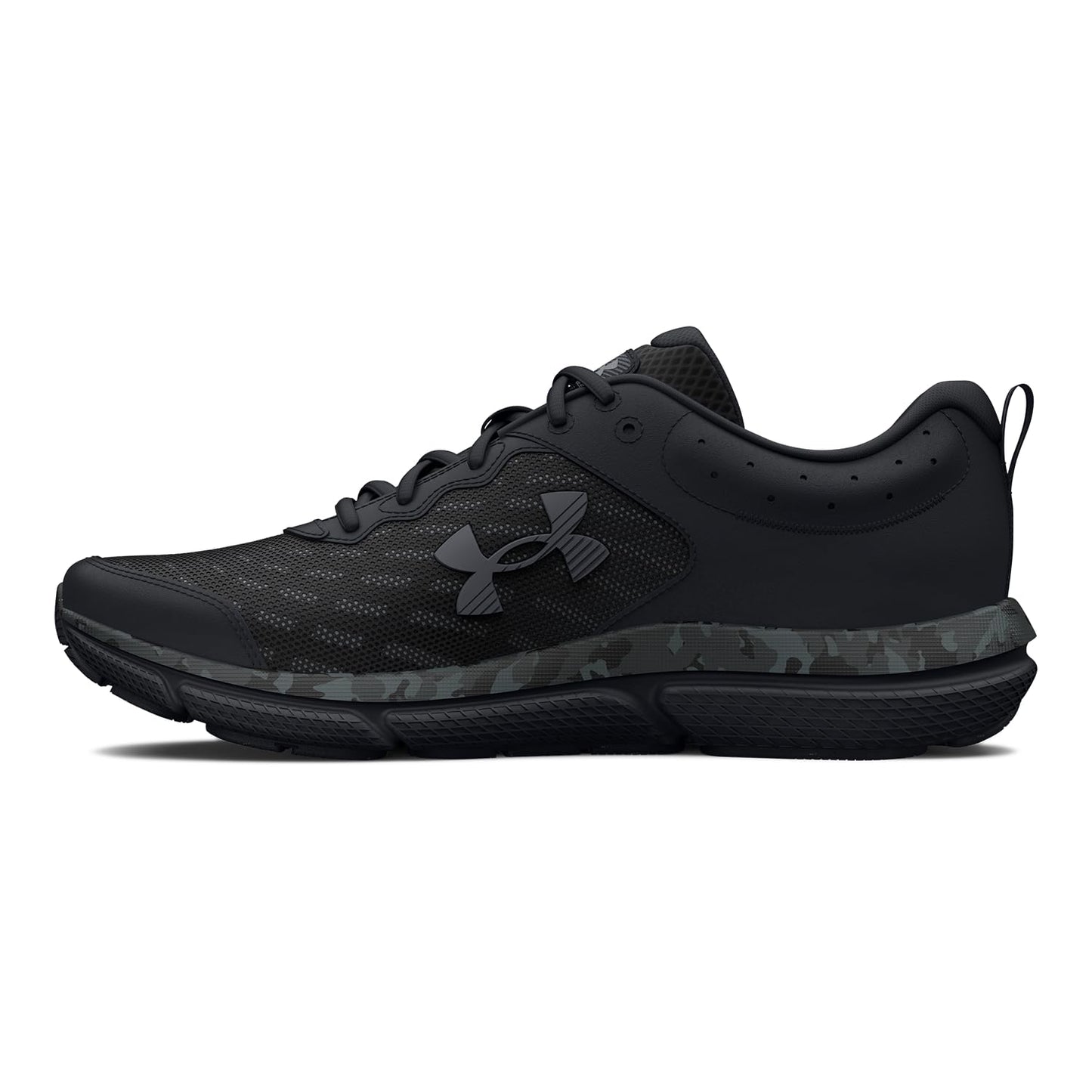Under Armour Men's Charged Assert 10 Shoes, (001) Black/Black/Pitch Gray, 8.5
