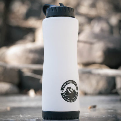Epic Water Filters Vostok Stainless Steel Insulated Water Bottle and 75 Gallon Filter - Removes 99.99% of Water Impurities, 34oz,
