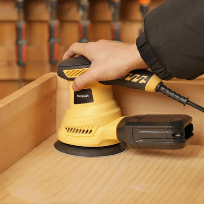 Inequalit Random Orbital Sander, 2.5Amp 4.9-Inch Corded Palm Sander, Max 13000 OPM Electric Drywall Sander with 6 Variable Speed, 20Pcs Sandpapers and Dust Bag for Woodworking, Sanding, Polishing