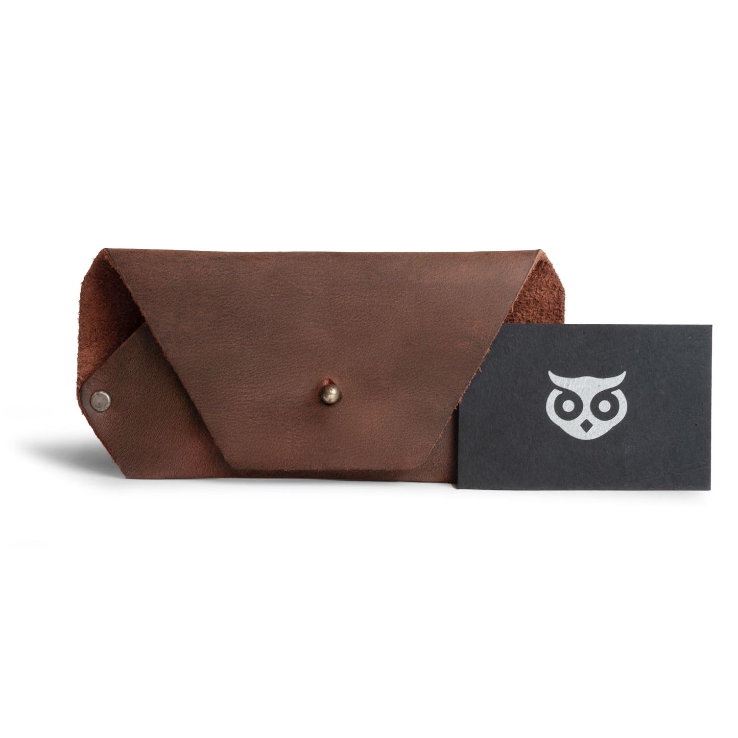 Hide & Drink, Sunglasses Sleeve Case Protector, Eyewear Pouch, Great for Outdoors & Traveling, Full Grain Leather, Handmade (Bourbon Brown)