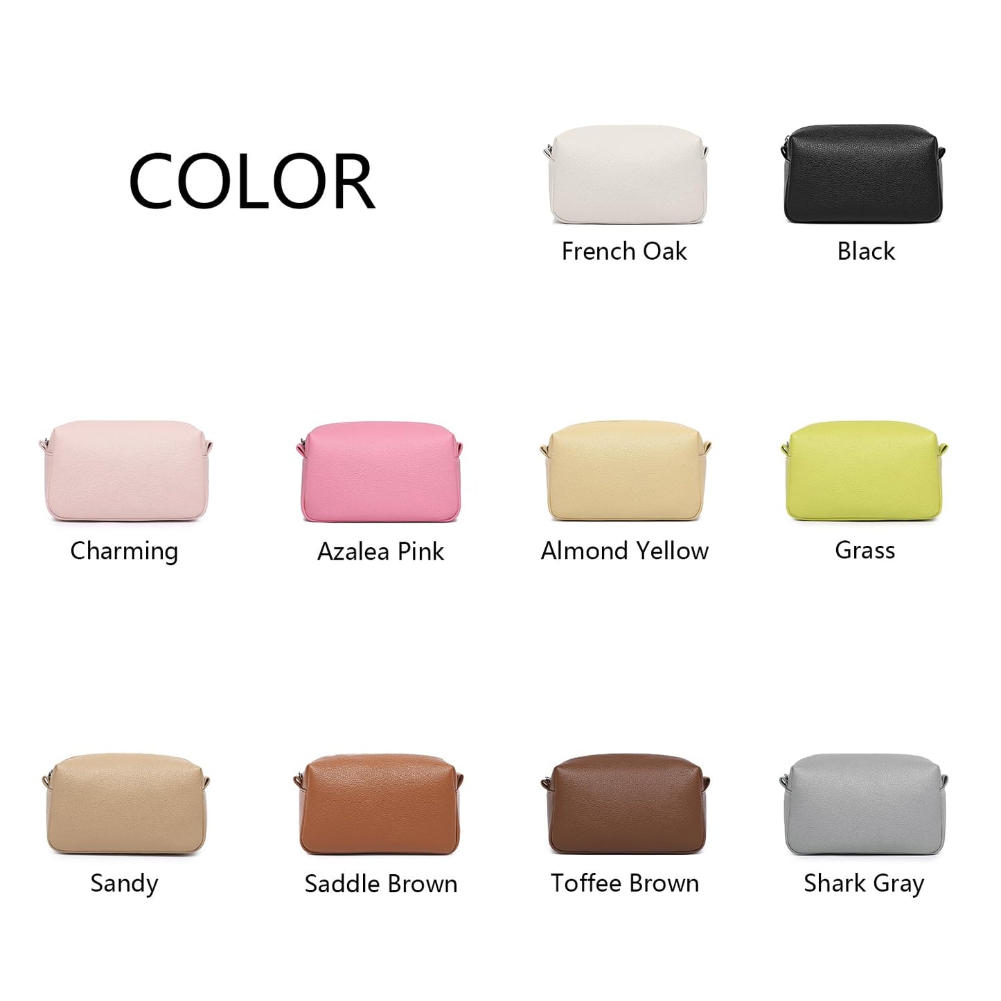 YONBEN PU leather Organizer Bag Lightweight Cosmetic Bag with Ring Clasp Perfect Travel Makeup Bag for Women (Black/PU)
