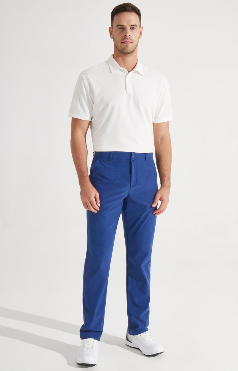 Libin Men's Dress Pants 32" Comfy Business Casual Golf Pants Quick Dry Lightweight Clothing for Men Travel Vocation Work Trousers Water Resistant, Royal Blue, 30W x 32L