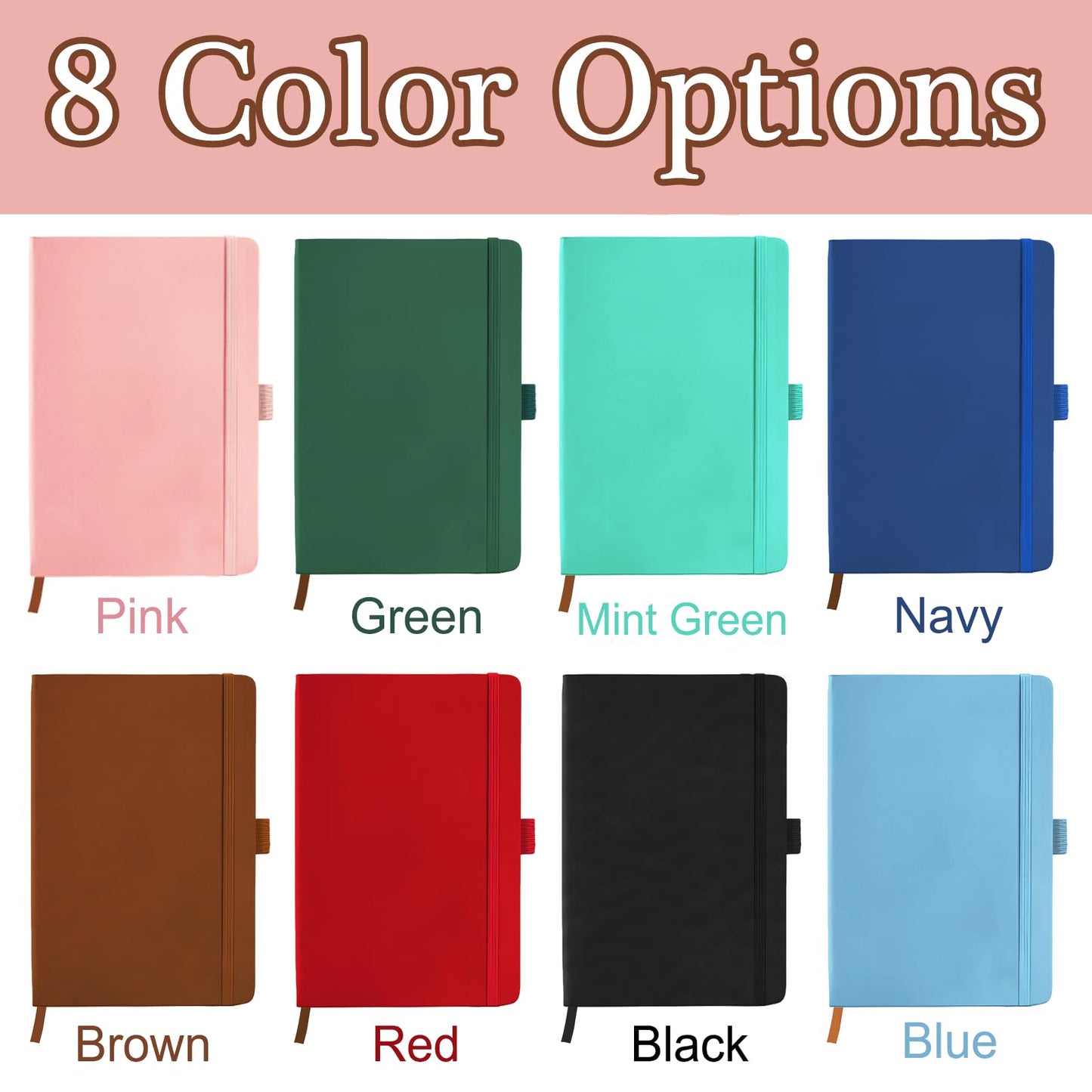 Personalized Journal Notebook with Initials Name Custom Journaling Notebook for Women Daughter Customized College Ruled Notebooks Lined Journals Gift for Mothers Day Mom Her Birthday Graduation
