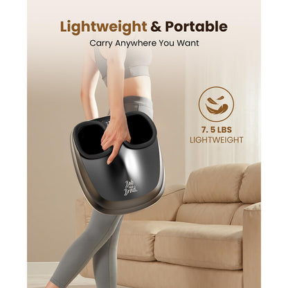 BOB AND BRAD Foot Massager with Heat and Remote, Shiatsu Deep Kneading Electric Feet Massager Machine for Plantar Fasciitis, Men Size 12