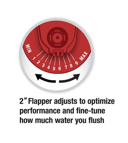 Fluidmaster K-400H-039 High Performance Toilet Fill Valve with 2-Inch Adjustable Toilet Flapper Kit (Pack of 4)
