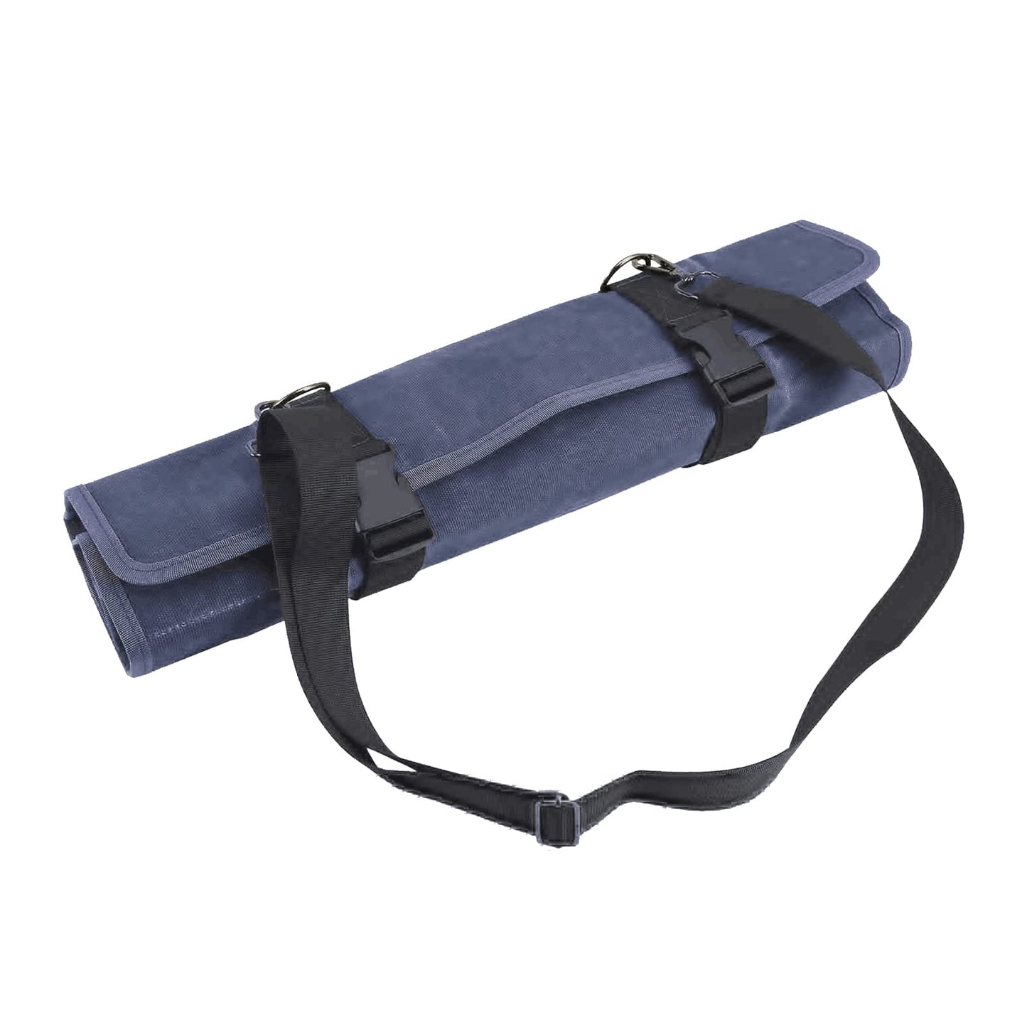 Chef’s Knife Roll Bag,Waxed Canvas Knife Cultery Carrier,Portable Chef Knife Cases,Knife Pouch Holders With 10 Slots Plus 1 Zipper Pockets Can Hold Home Kitchen Knife Tools Up To 18.8”
