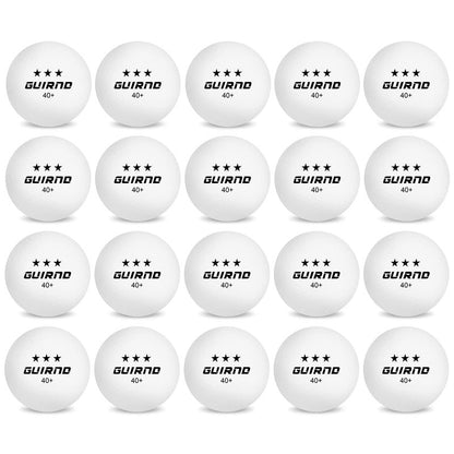 Guirnd 20 Pack Ping Pong Balls, 3 Star Table Tennis Balls, 40+ Pong Ball Competition and Recreational Play, Abs Ping Pong Ball, Games, DIY
