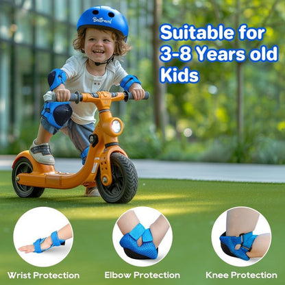 Besttravel Kids/Youth Knee Pad Elbow Pads Guards Protective Gear Set, Toddler Knee and Elbow Pads with Wrist Guards 3 in 1 for Skating Cycling Bike Rollerblading Scooter