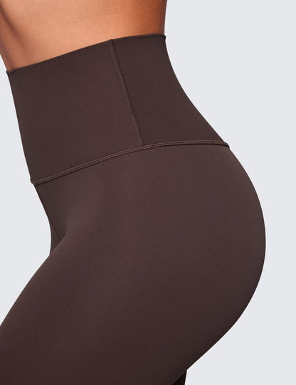 CRZ YOGA ButterLuxe Biker Shorts 6" - High Waisted Workout Running Volleyball Spandex Yoga Womens Hot Fudge Brown Large