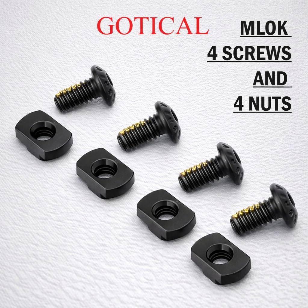 Gotical 11 Slots Rail Section for M Lok Handguard Eleven Slots Rail Picatinny Rail (2 Piece)