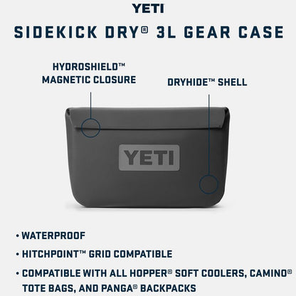 YETI Sidekick Dry 3L Gear Case, Black Forest Green