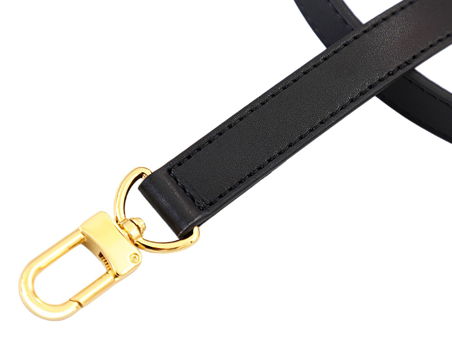 IBWell Genuine Leather Purse Strap Replacement Crossbody Handbag Long Adjustable (Black)