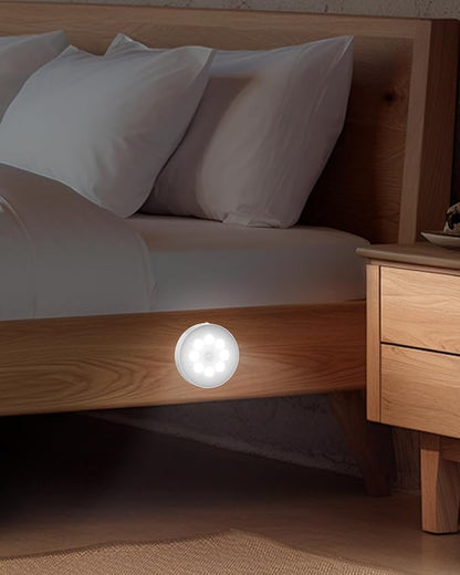 Led Under Cabinet Lighting, Motion Sensor Light Indoor, 1000mAh Puck Lights with IR Remote, Rechargeable Under Counter Lights for Kitchen,Cabinets,Closet,Stairs Indoor (6 Pack)