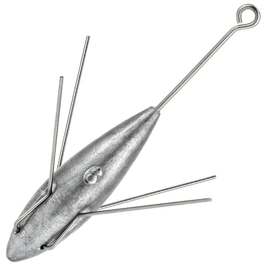 Dr.Fish 2 Pack Sputnik Sinker Spider Sinker Surf Fishing Lead Weight Pyramid Saltwater Beach Casting Sea Fishing 5oz