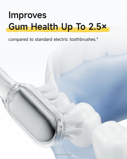 Laifen Wave Special Electric Toothbrush, New 2025 Version Oscillation & Vibration Sonic Electric Toothbrush for Adults with App, 2 Brush Heads, IP68 Waterproof Travel-Friendly (Misty Lavender)