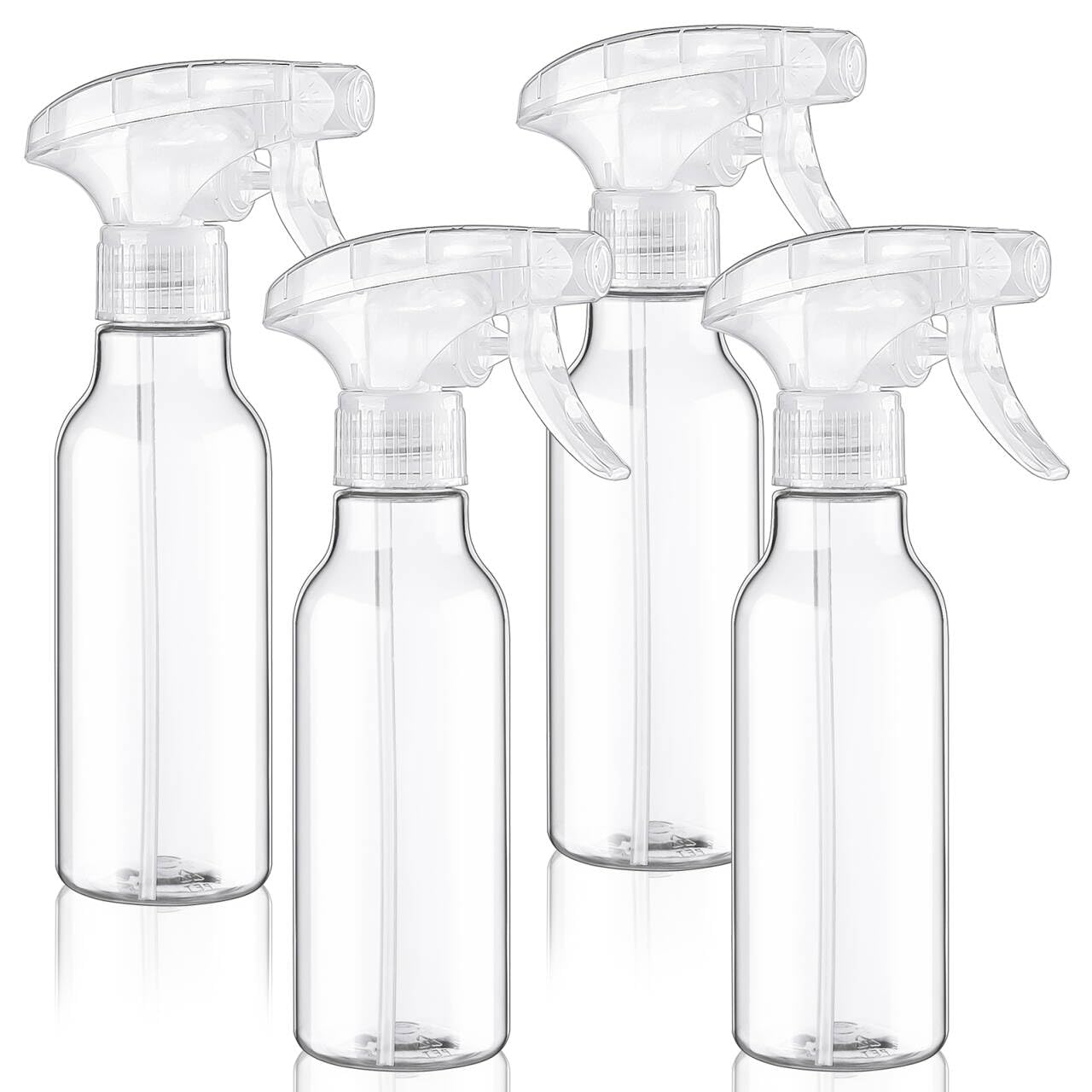 Cosywell Plastic Spray Bottles 8.8oz/260ml 3 Pack Empty Spray Bottle for Cleaning Mist/Stream Heavy Duty Water Spraying Bottle for Cooking Hair Care Essential Oils(Clear)
