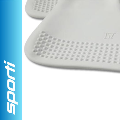 Sporti Adult Latex Swim Socks for Diving & Snorkeling, Unisex Adult Water Sock, Swim Fins Accessories for Pool, Surf, Beach - Latex Fin Socks - White - Large