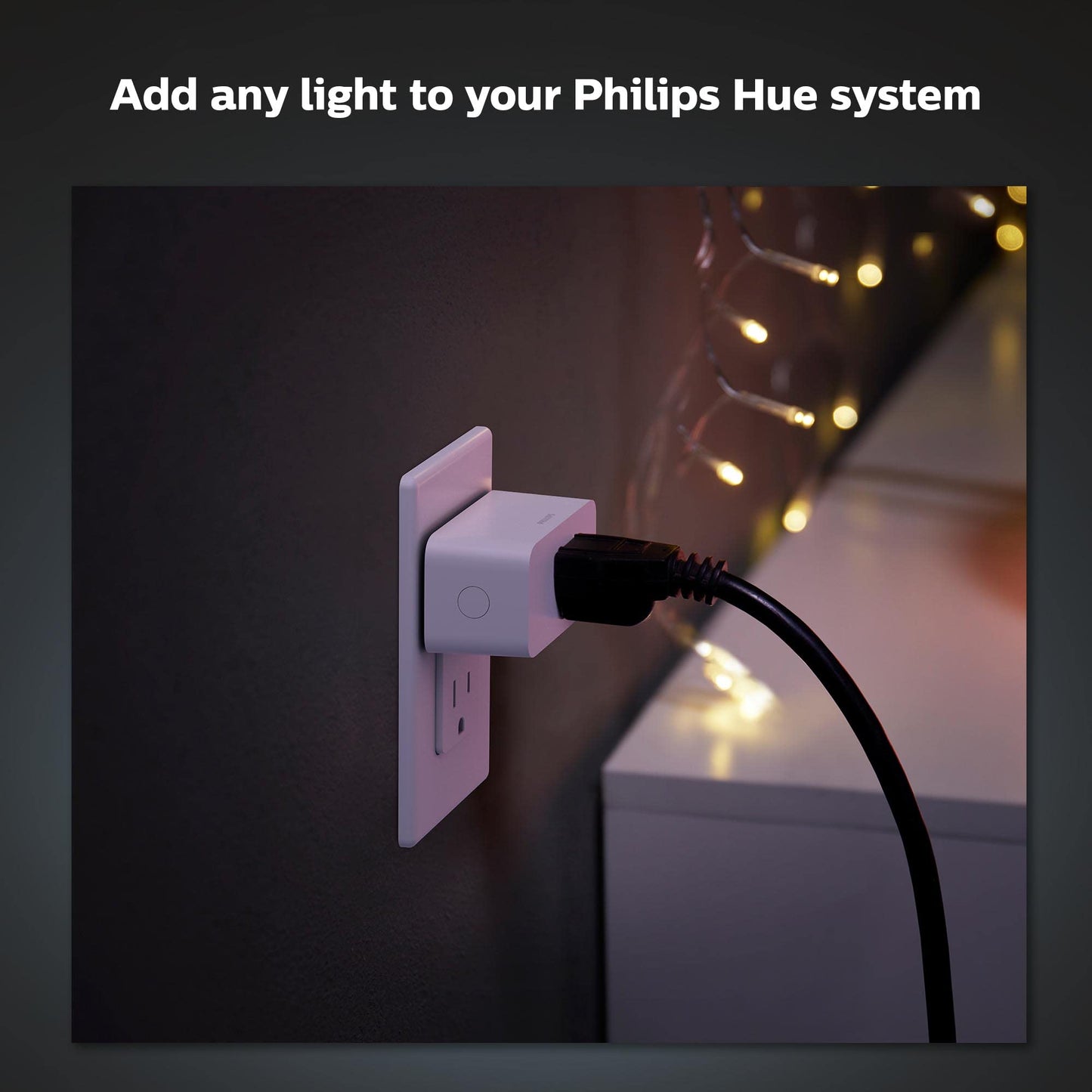Philips Hue Wall Tap Dial Light Switch, Portable, White - 1 Pack - Requires Hue Lights and Hue Bridge - Smart Home - Easy, No-Wire Installation