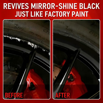 Gloss Black Rim Touch Up Paint, Rim Paint for Curb Rash & Scratch, Car Wheel Scratch Repair Kit for Alloy, Enamel, Metal, Universal Black Automotive Touch Up Paint Pen (1 fl oz)
