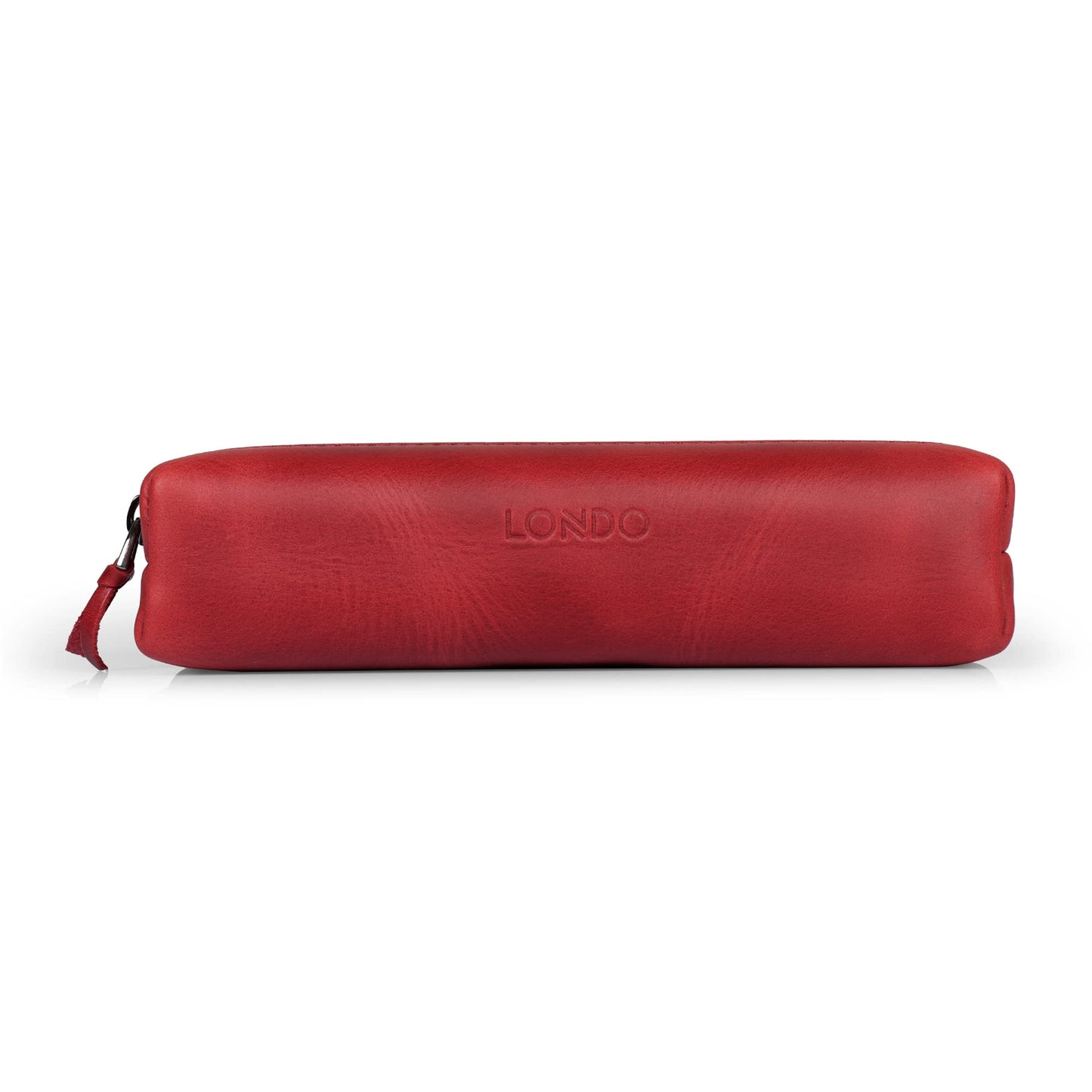 Londo Genuine Leather Zipper Pen, Pencil & Cosmetic Case