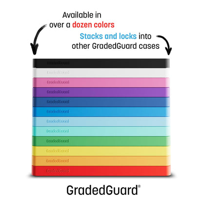 GradedGuard PSA Card Slab Protector Case, Standard PSA Size, Impact Resistant TPU Holder, Drop & Scratch Proof Frame for Graded Sports TCG Collectible Trading Cards. (Blue)